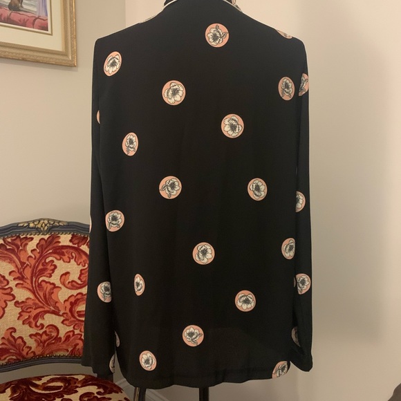 Pajama top style blouse - Picture 2 of 5